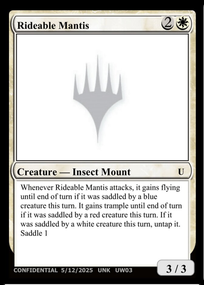 Rideable Mantis MTG card
