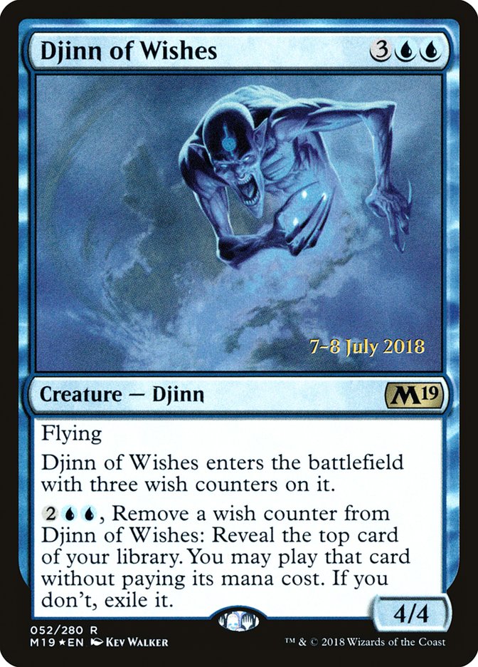 Djinn of Wishes (Core Set 2019 Promos #52s)