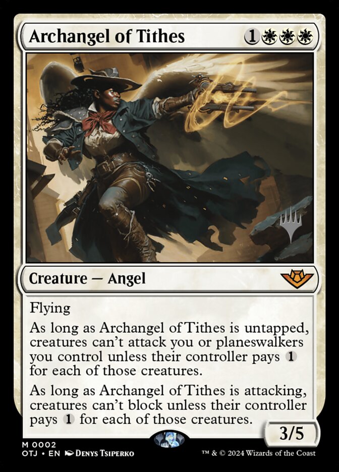 Archangel of Tithes (Outlaws of Thunder Junction Promos #2p)