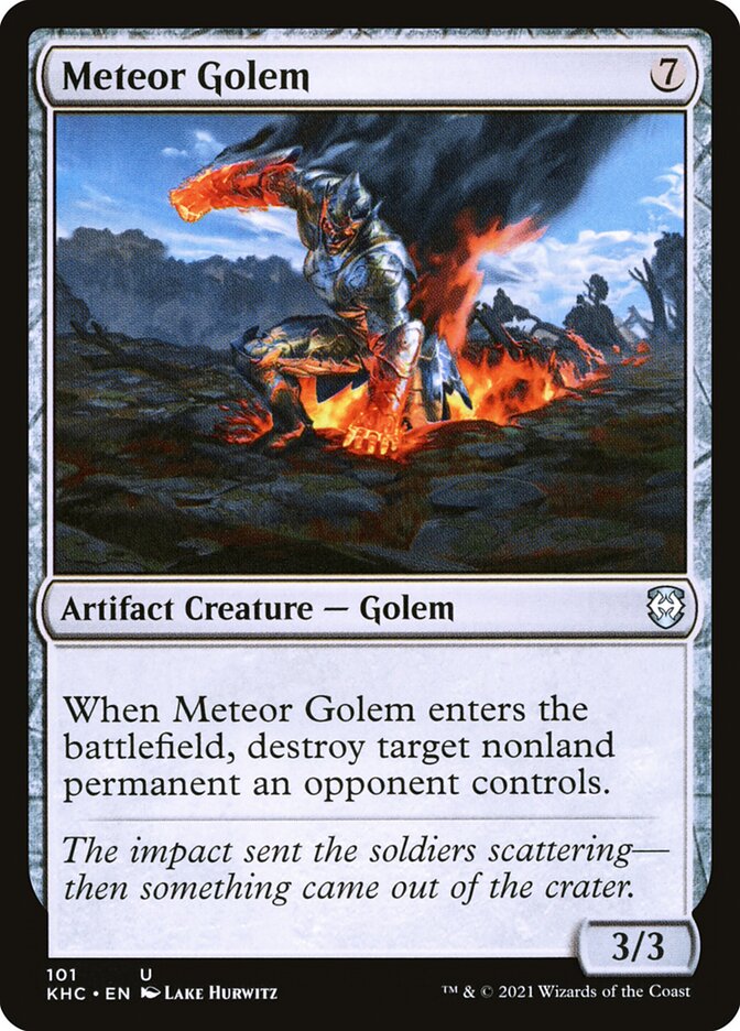 Meteor Golem (Kaldheim Commander #101)