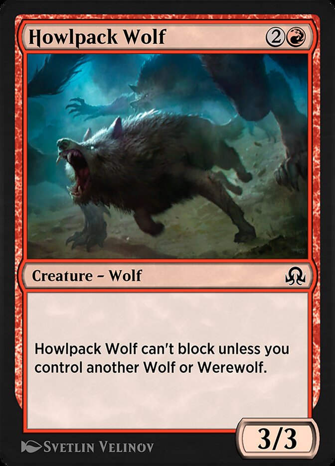 Howlpack Wolf (Shadows over Innistrad Remastered #162)