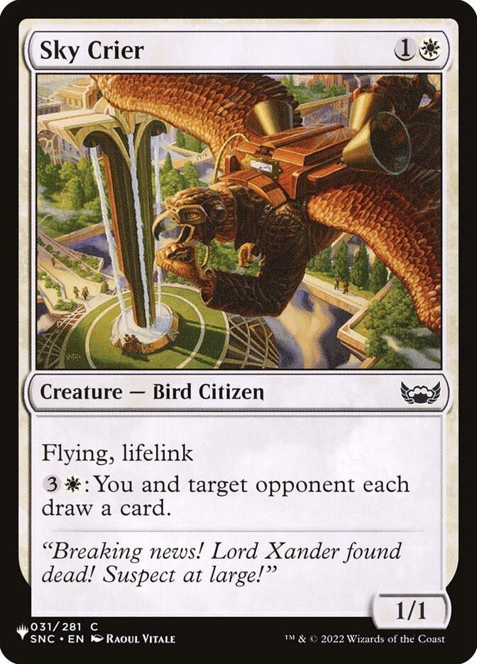 Sky Crier (The List #SNC-31)