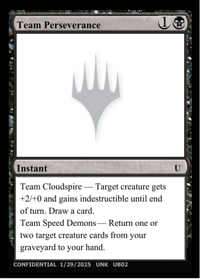 Team Perseverance MTG card