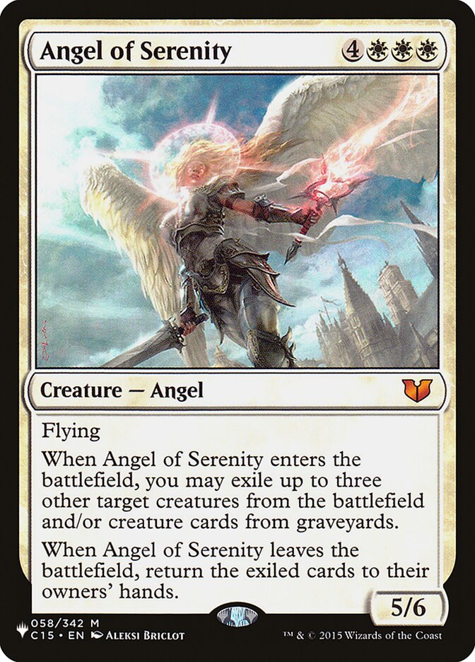 Angel of Serenity (The List #C15-58)