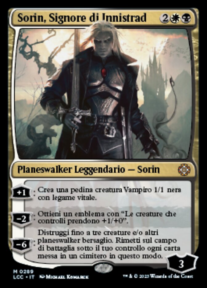 Sorin, Lord of Innistrad (The Lost Caverns of Ixalan Commander #289)