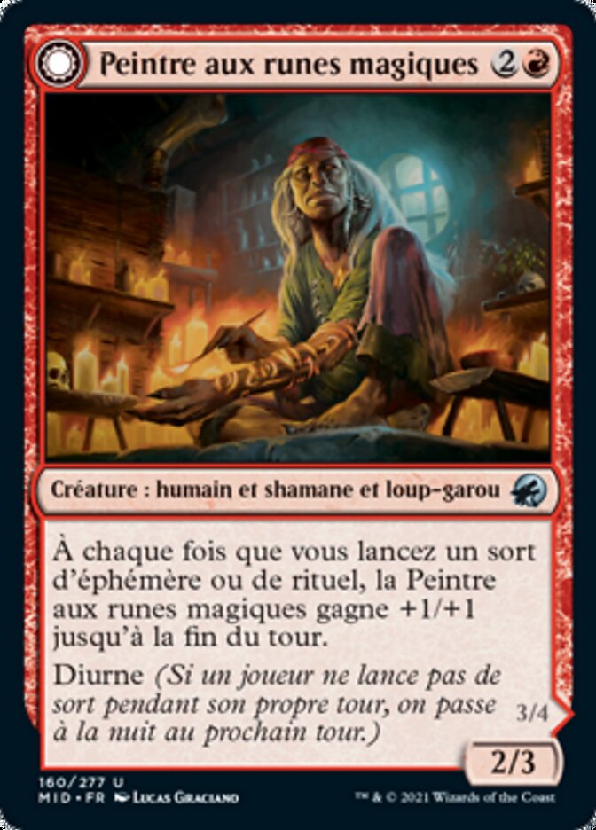 Peintre aux runes magiques