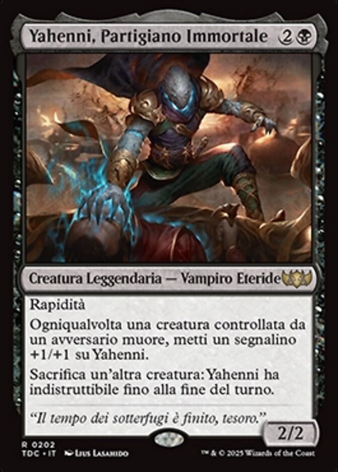Yahenni, Partigiano Immortale