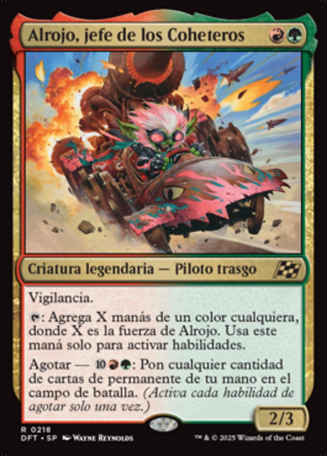 Alrojo, jefe de los Coheteros