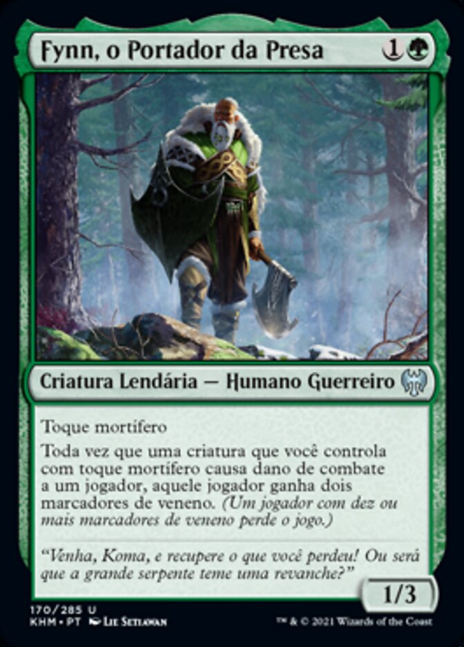 Fynn, o Portador da Presa (Fynn, the Fangbearer) · Kaldheim (KHM) #170 ·  Scryfall Magic The Gathering Search