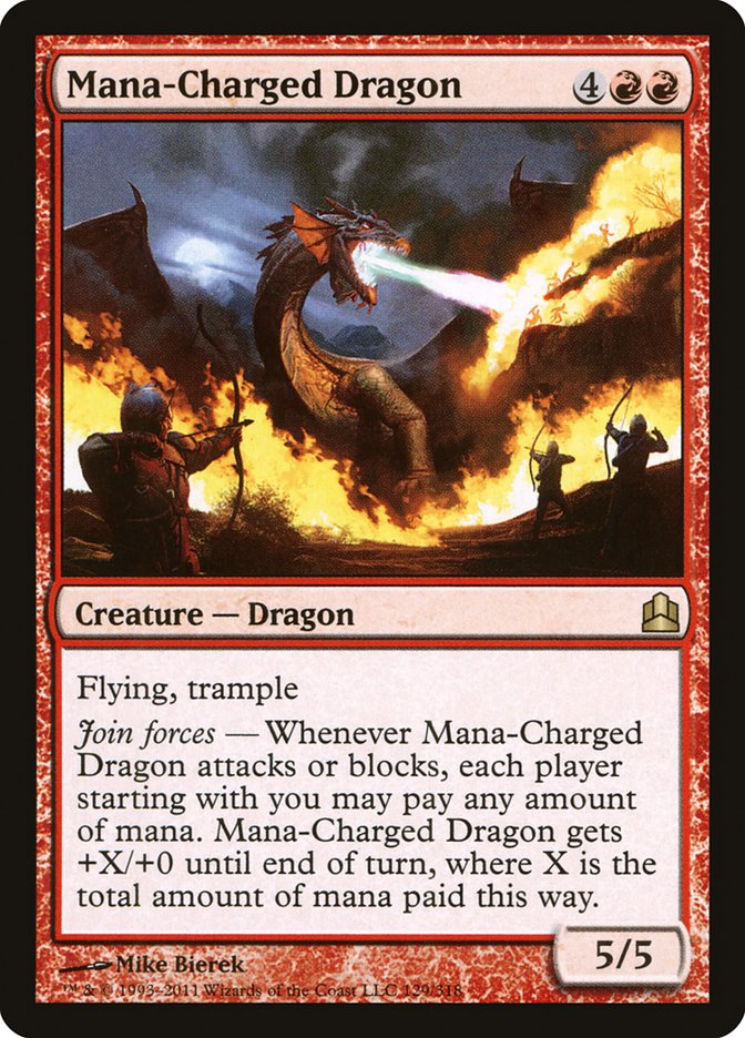 Mana-Charged Dragon (Commander 2011 #129)