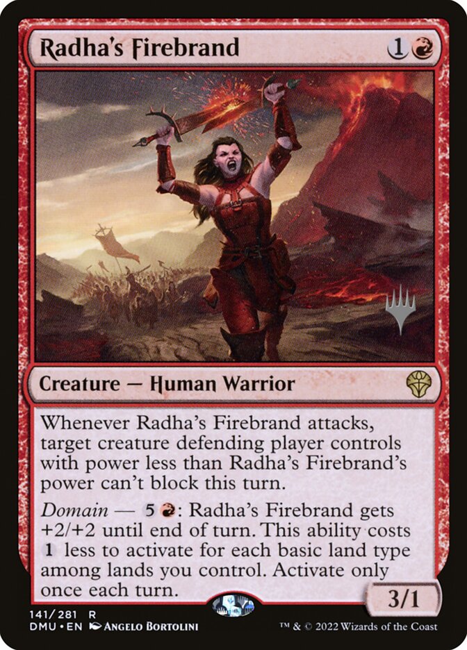 Radha's Firebrand (Dominaria United Promos #141p)