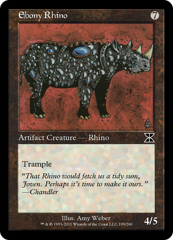 Ebony Rhino (Masters Edition IV #199)