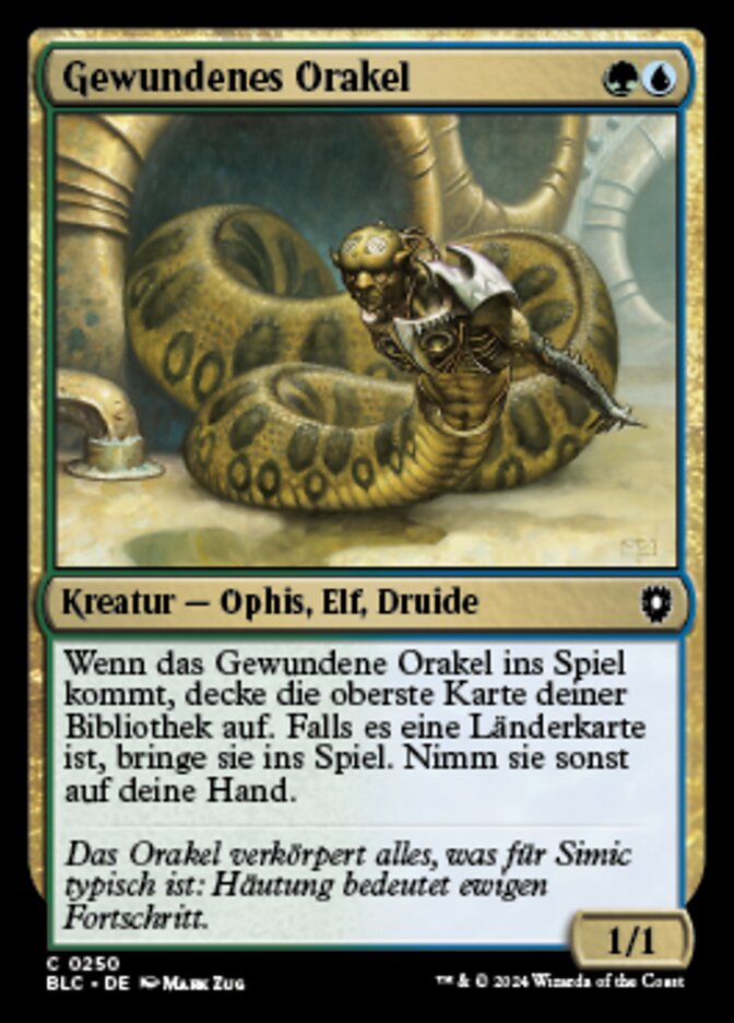 Coiling Oracle (Bloomburrow Commander #250)