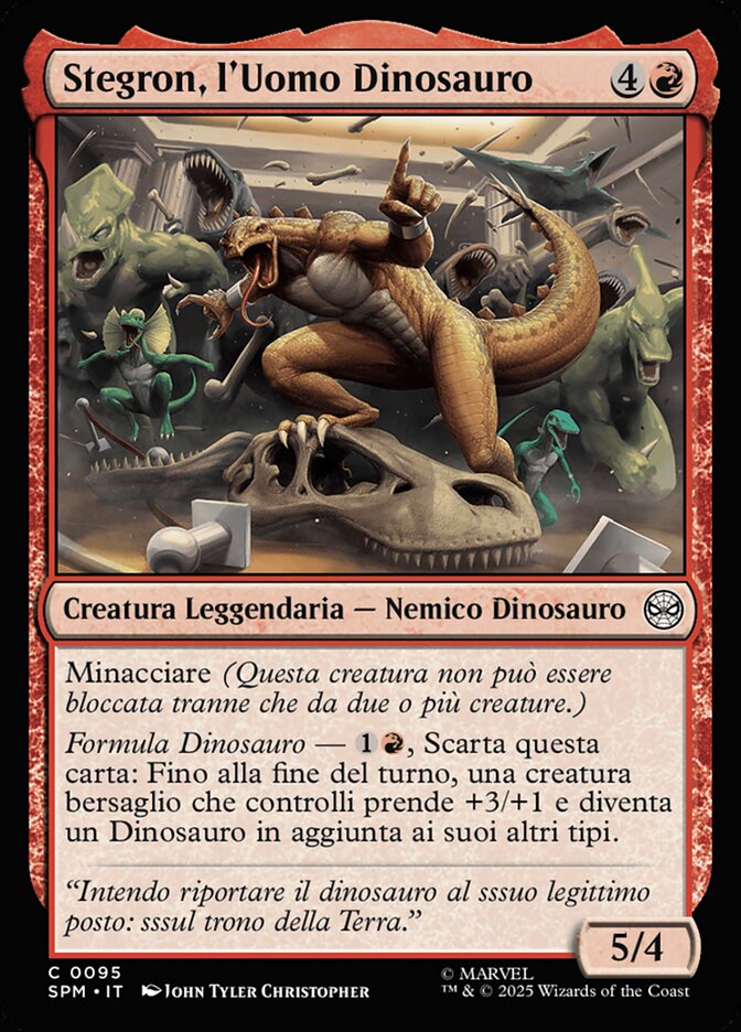 Stegron, l'Uomo Dinosauro