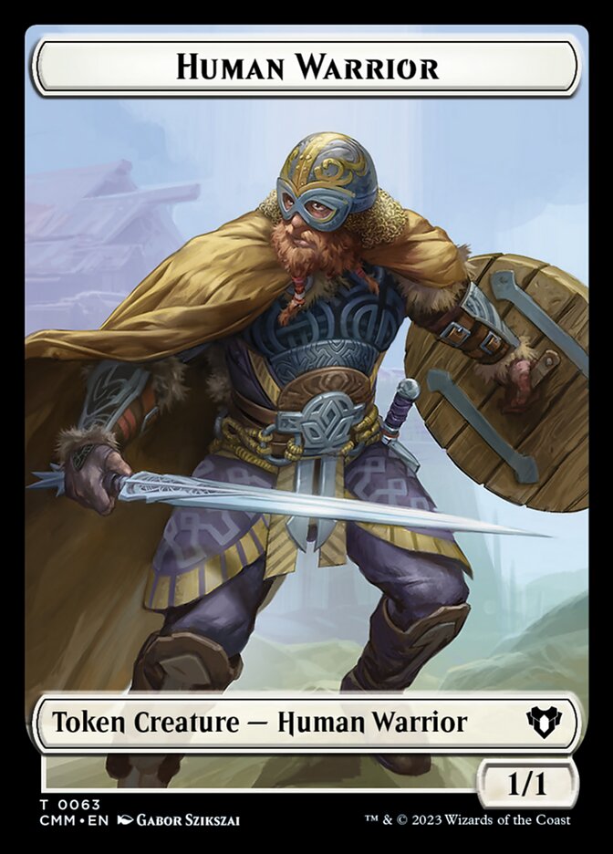 Human Warrior (Commander Masters Tokens #63)