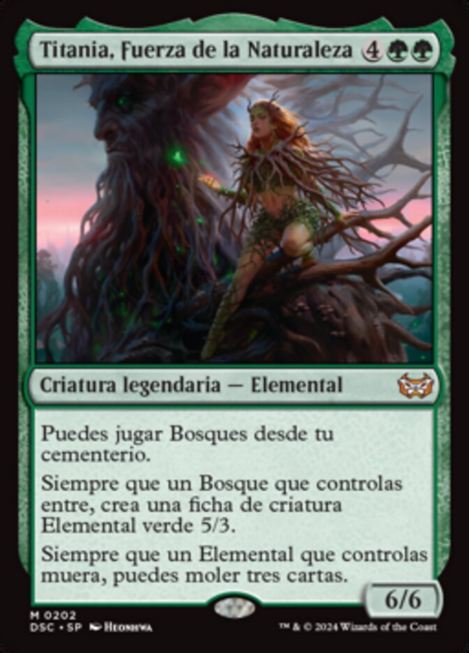 Titania, Fuerza de la Naturaleza