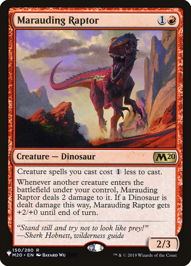 Marauding Raptor (The List #M20-150)