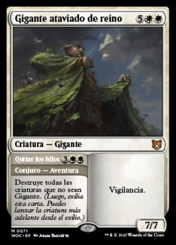 Realm-Cloaked Giant // Cast Off (Wilds of Eldraine Commander #71)