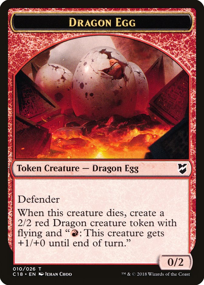 Dragon Egg (Commander 2018 Tokens #10)