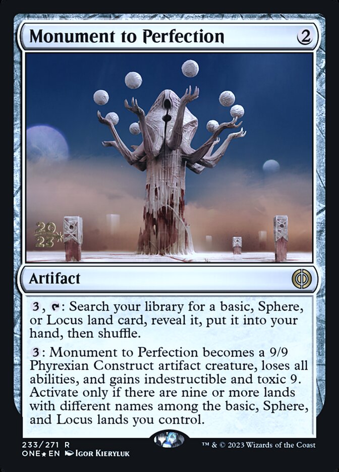 Monument to Perfection (Phyrexia: All Will Be One Promos #233s)
