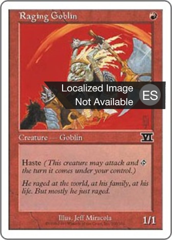 Raging Goblin (Classic Sixth Edition #200)
