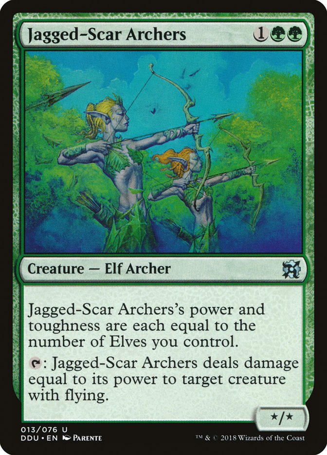 Jagged-Scar Archers (Duel Decks: Elves vs. Inventors #13)