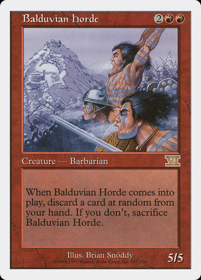 Balduvian Horde (Classic Sixth Edition #167)