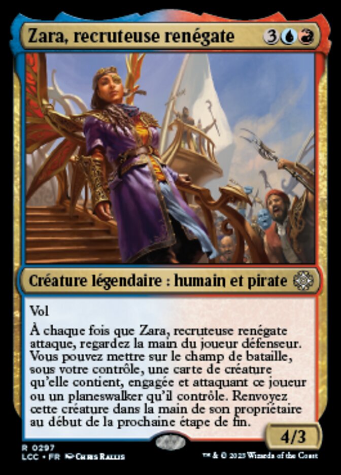 Zara, Renegade Recruiter (The Lost Caverns of Ixalan Commander #297)