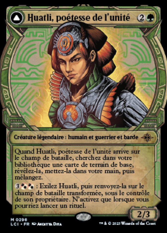 Huatli, Poet of Unity // Roar of the Fifth People (The Lost Caverns of Ixalan #296)