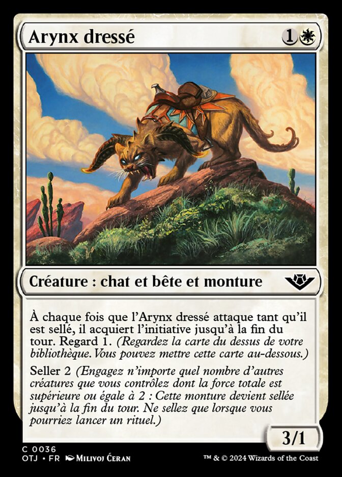 Arynx dressé