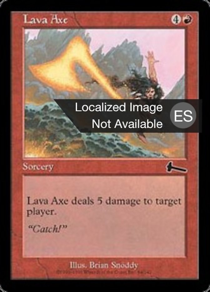 Lava Axe (Urza's Legacy #84)