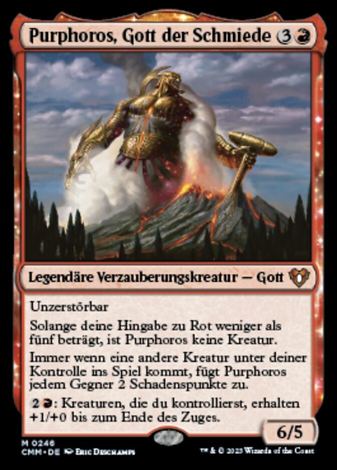 Purphoros, God of the Forge (Commander Masters #246)