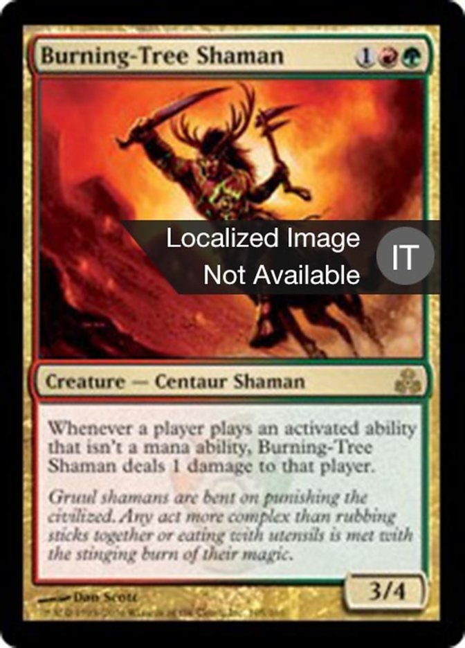 Burning-Tree Shaman (Guildpact #105)