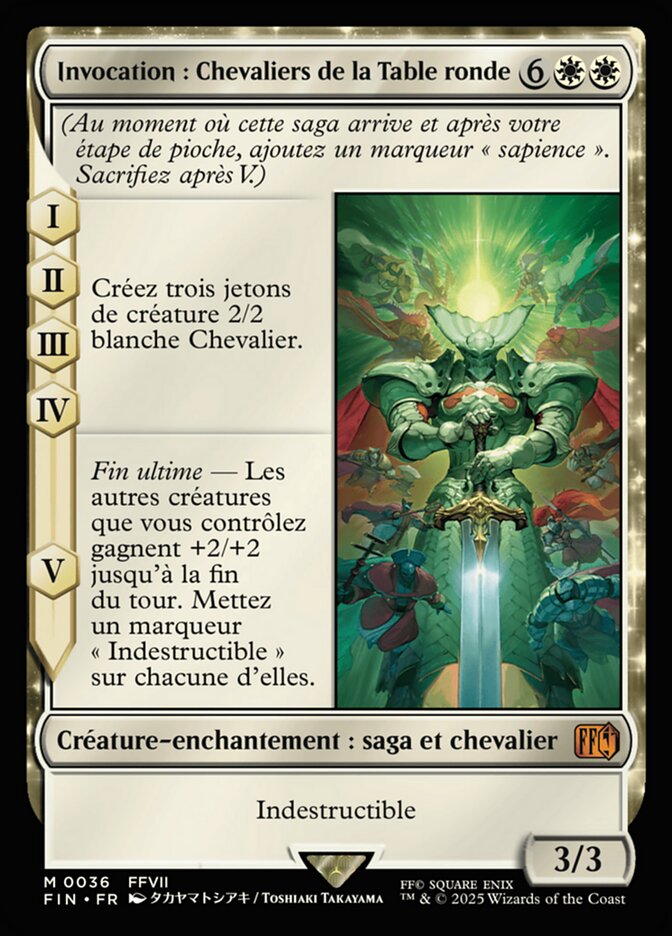 Invocation : Chevaliers de la Table ronde