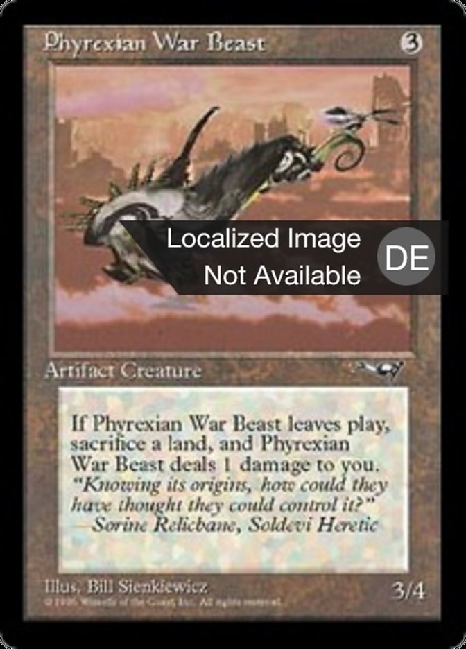 Phyrexian War Beast (Alliances #127b)