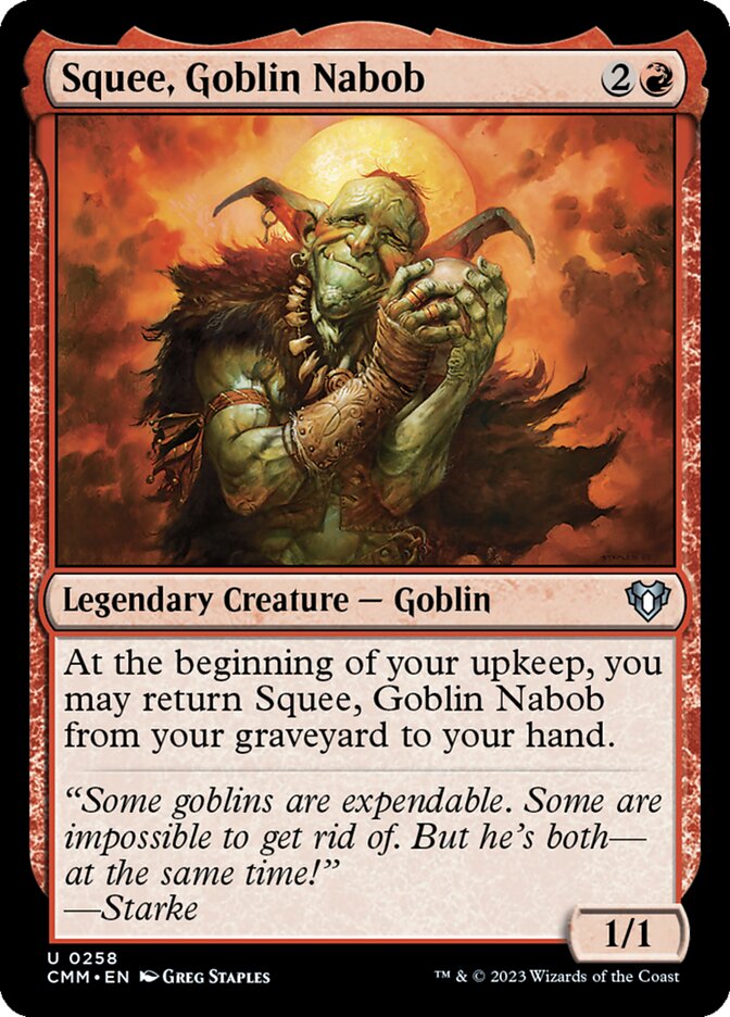 Squee, Goblin Nabob (Commander Masters #258)