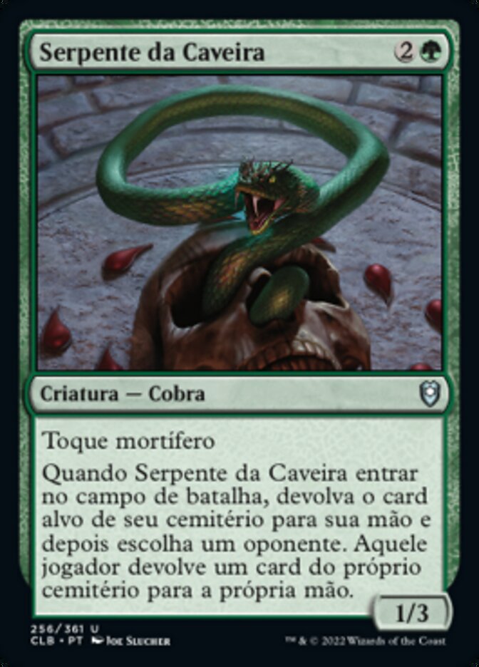 Serpente da Caveira (Skullwinder) · Commander Legends: Battle for Baldur's  Gate (CLB) #256 · Scryfall Magic The Gathering Search