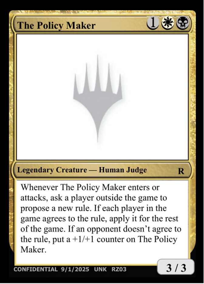 The Policy Maker MTG card