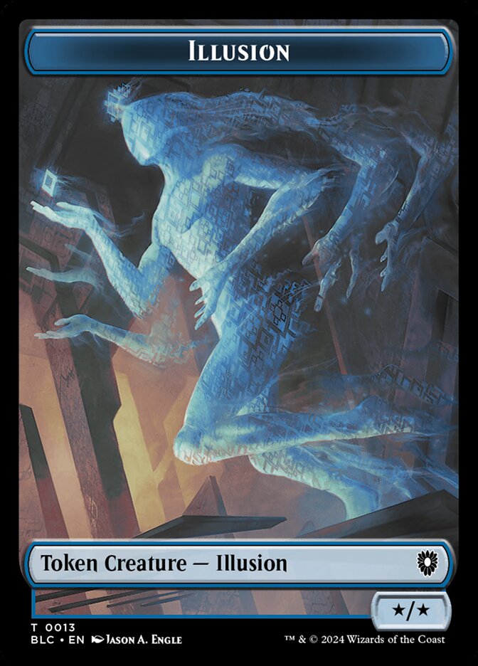 Illusion (Bloomburrow Commander Tokens #13)