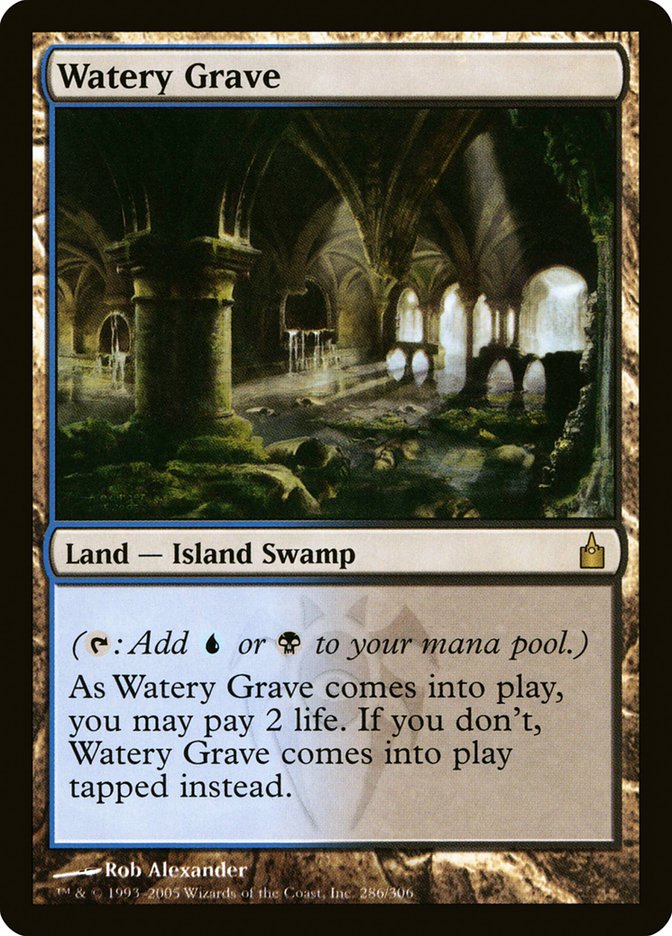 MTG Magic the Gathering Watery Grave (286/306) Ravnica City of