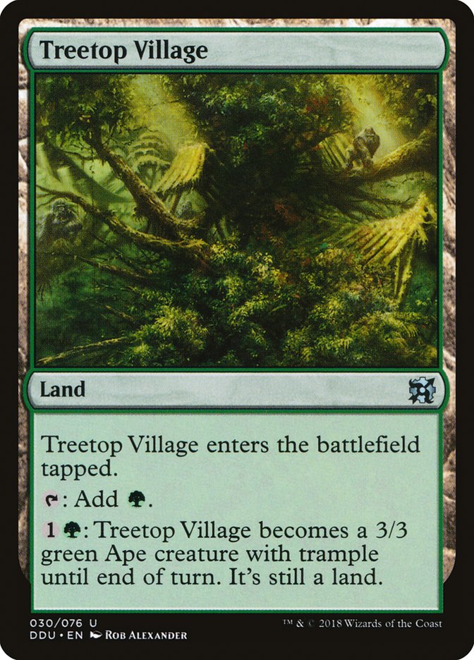 Treetop Village (Duel Decks: Elves vs. Inventors #30)