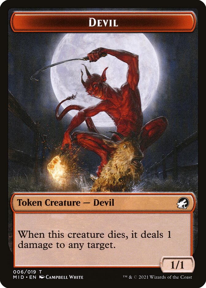 Devil (Innistrad: Midnight Hunt Tokens #6)