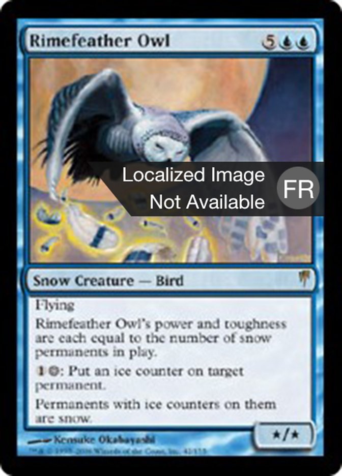 Rimefeather Owl (Coldsnap #42)