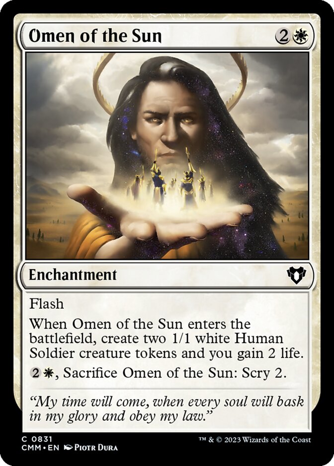 Omen of the Sun (Commander Masters #831)