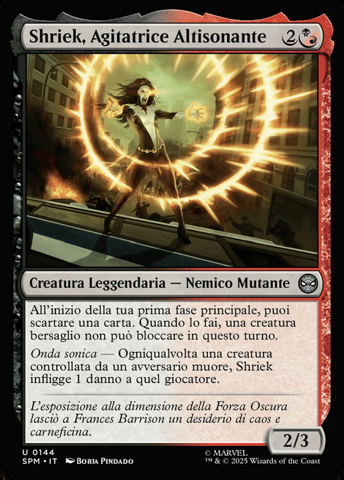 Shriek, Agitatrice Altisonante