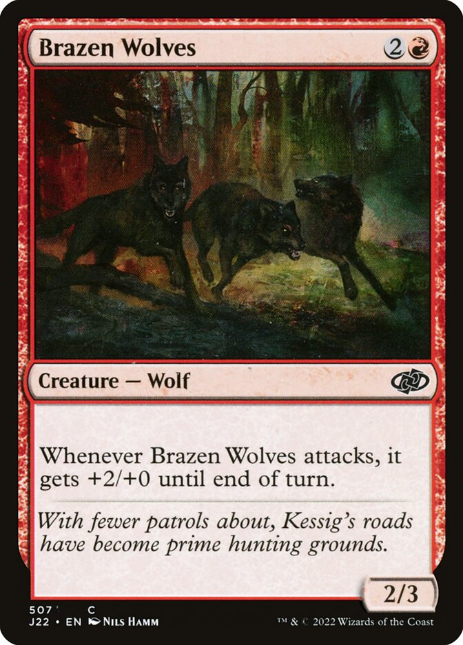 Brazen Wolves (Jumpstart 2022 #507)