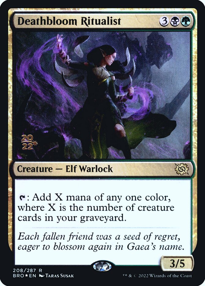 Deathbloom Ritualist (The Brothers' War Promos #208s)