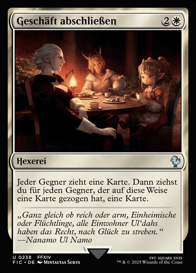 Geschäft abschließen