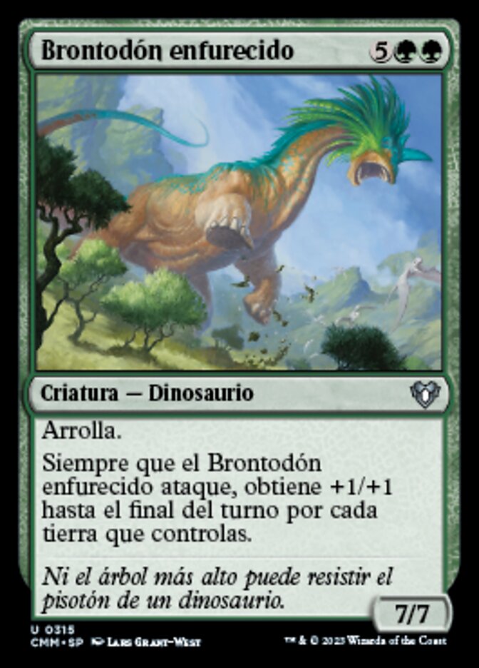 Rampaging Brontodon (Commander Masters #315)