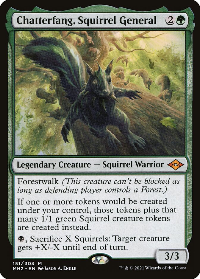 Chatterfang, Squirrel General · Modern Horizons 2 (MH2) #151 · Scryfall  Magic: The Gathering Search